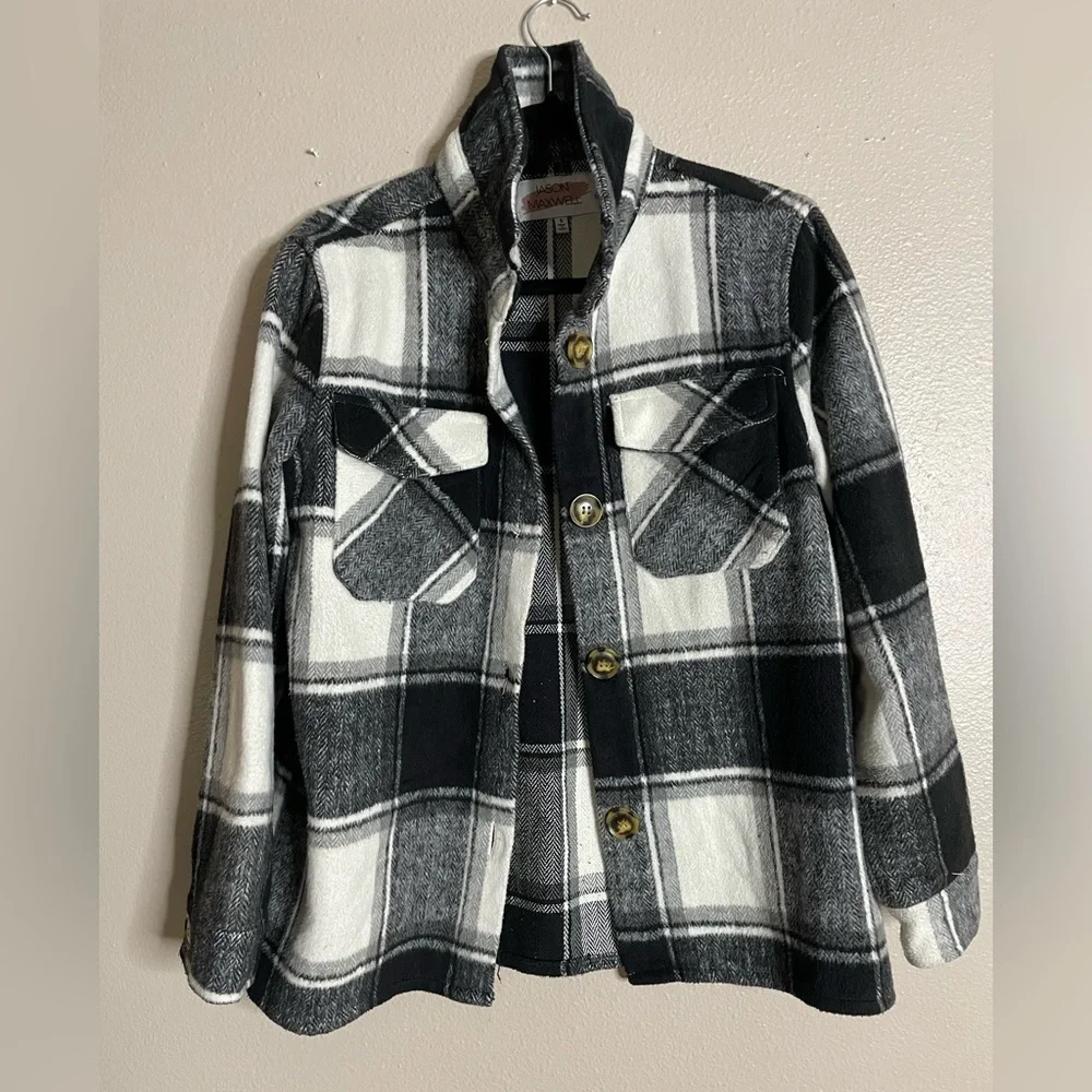 Jason Maxwell Monochrome Plaid Jacket - Picture 2 of 11